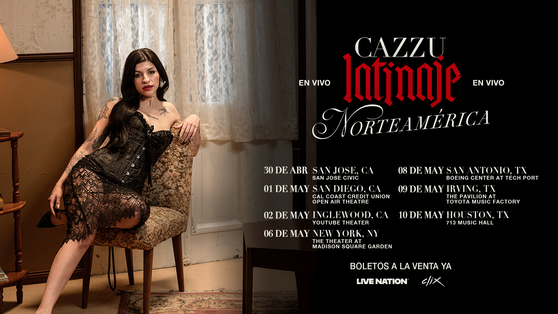 Cazzu Announces Monumental Spring 2026 U.S. Tour 1
