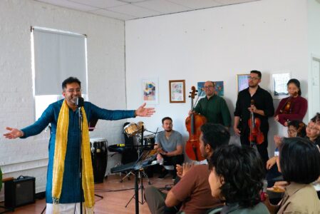 Photo © 2026 by: <a href="https://www.instagram.com/caracolbajosol/" target="_blank" rel="noopener">Cara Col</a> PACH 21 opens Sajani Neeraja's solo exhibit "One Foot In, One Foot Out." 8