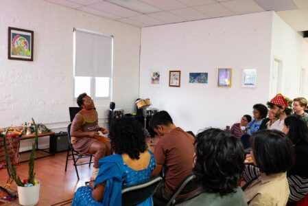 Photo © 2026 by: <a href="https://www.instagram.com/caracolbajosol/" target="_blank" rel="noopener">Cara Col</a> PACH 21 opens Sajani Neeraja's solo exhibit "One Foot In, One Foot Out." 17