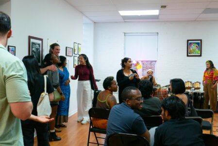 Photo © 2026 by: <a href="https://www.instagram.com/caracolbajosol/" target="_blank" rel="noopener">Cara Col</a> PACH 21 opens Sajani Neeraja's solo exhibit "One Foot In, One Foot Out." 23