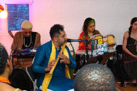 Photo © 2026 by: <a href="https://www.instagram.com/caracolbajosol/" target="_blank" rel="noopener">Cara Col</a> PACH 21 opens Sajani Neeraja's solo exhibit "One Foot In, One Foot Out." 25