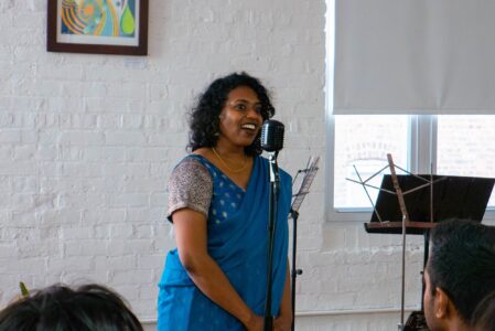 Photo © 2026 by: <a href="https://www.instagram.com/caracolbajosol/" target="_blank" rel="noopener">Cara Col</a> PACH 21 opens Sajani Neeraja's solo exhibit "One Foot In, One Foot Out." 7